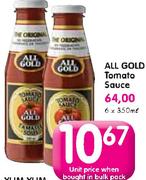 All Gold Tomato Sauce-350ml Each