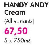 Handy Andy Cream(All Varients)-5X750ml