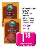 Robertson's Brown Envelope Spices-7g Each