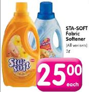 STA-SOFT Fabric Softner(All Varients)-2l Each