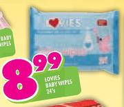 Lovies Baby Wipes - 24's