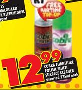 Cobra Furniture Polish/Multi Surface Cleaner-275ml Each