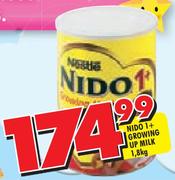 Nestle Nido 1+ Growing Up Milk-1.8kg
