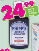 Phipp's Milk Of Magnesia-100ml