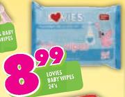 Lovies Baby Wipes 24's