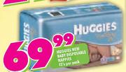 Huggies New Baby Dispposable Nappies 42's