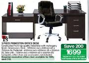 3 Piece Princeton Office Desk