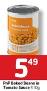 PnP Baked Beans In Tomato Sauce-410Gm