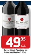 Beyerskloof Pinotage Or Cabernet Merlot-750Ml Each