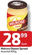 Melrose Cheese Spread-400Gm Each