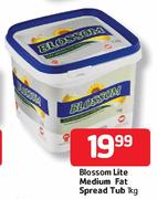 Blossom Lite Medium Fat Spread Tub - 1kg