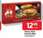 Penny Wise Frozen Pies Assorted - 2's Each