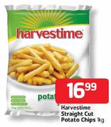 Harvestime Straight Cut Potato Chips - 1kg