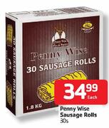 Penny Wise Sausage Rolls - 30's Each