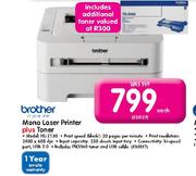 Brother Mono Laser Printer (HL-2130) Plus Toner-Each