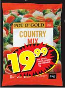 Pot O'Gold Frozen Country Mix Vegetables-1kg