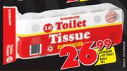Ritebrand 1-Ply Toilet Rolls-10's
