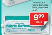 Concertrated Fabric Softener Refill,Assorted-500ml Each
