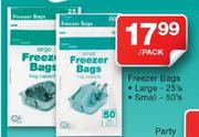 Freezer Bags Large-25's
