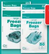 Freezer Bags Small-50's