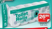 Single Ply Toilet Rolls-10's