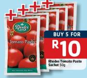 Rhodes Tomato Paste Sachet-5x50Gm