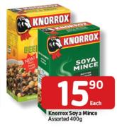 Knorrox Soya Mince Assorted- 400g Each
