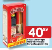 Borges Extra Virgin Olive Oil 500ml & Borges Spaghetti 500g
