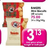 Bakers Mini Biscuits(All Flovours)-50/40g