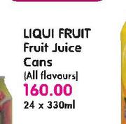 Lioui Fruit Fruit Juice Cans(All Flovours)-24x330ml