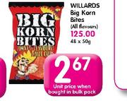 Willards Big Korn Bites(All Flovours)-50g