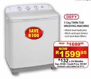 Defy Twin Tub Washing Machine-7.5kg