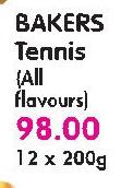 Bakers Tennis(All Flavours)-12x200Gm
