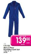Linux Mens 2 Piece Royal Blue Conti Suit(Size 34-50)-Each