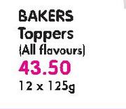 Bakers Toppers-12x125Gm
