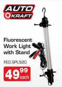 Auto Kraft Fluorescent Work Light With Stand(FED.SPL520)-Each