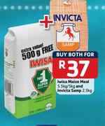 Iwisa Maize Meal-5.5Kg/5Kg And Invicta Samp-2.5Kg