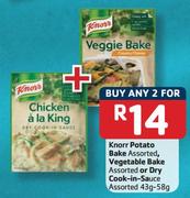 Knorr Potato Bake Assorted, Vegetable Bake Assorted Or Dry Cook-In-Sauce Assorted (43g-58g)-2's
