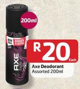 Axe Deodorant Assorted - 200ml Each