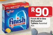 Finish All In One Dishwasher Tablets Assorted - 42's Each