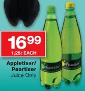 Appletiser/Peartiser Juice-1.25Ltr Each