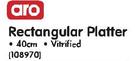 Aro Rectangular Platter-Each