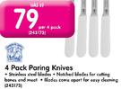 4 Pack Paring Knives-Per 4 Pack
