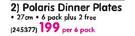 Continental China Polaris Dinner Plates-Per 6 Pack