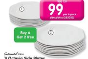 Continental China Octavia Dinner Plates-Per 6 Pack