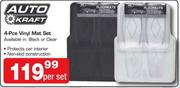 Auto Craft 4 Pce Vinyl Mat Set-Per Set