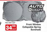Auto Craft Front Window Collapsible Spring Sunshade(FED MS102F)-Each