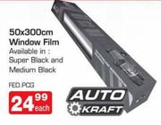 Auto Craft 50x300cm Window Film(FED PCG)-Each