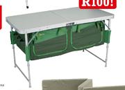 Natural Instincts 120x60cm Aluminium Table With Compartments