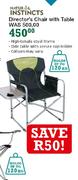Natural Instincts Director's Chair With Table